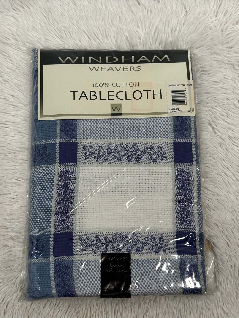 🥕 NWT Windham Table Cloth 52x52